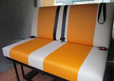 camper gallery CAMPER GALLERY rock and roll bed orange and cream vinyl 400x284