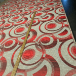 Red circles fabric