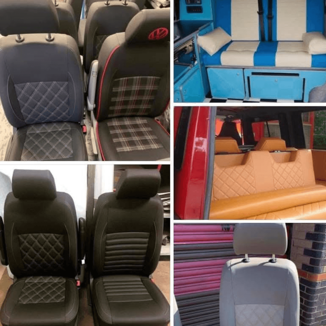 collection of campervan seats