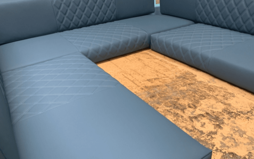 U - shaped camper seating